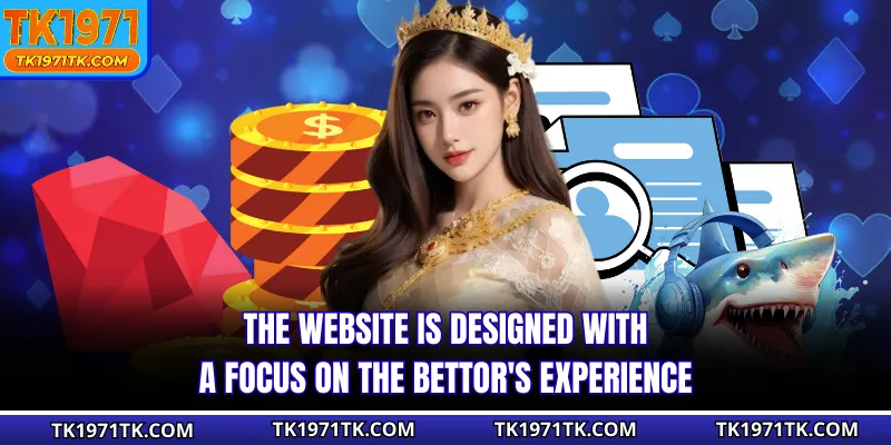 The website is designed with a focus on the bettor's experience