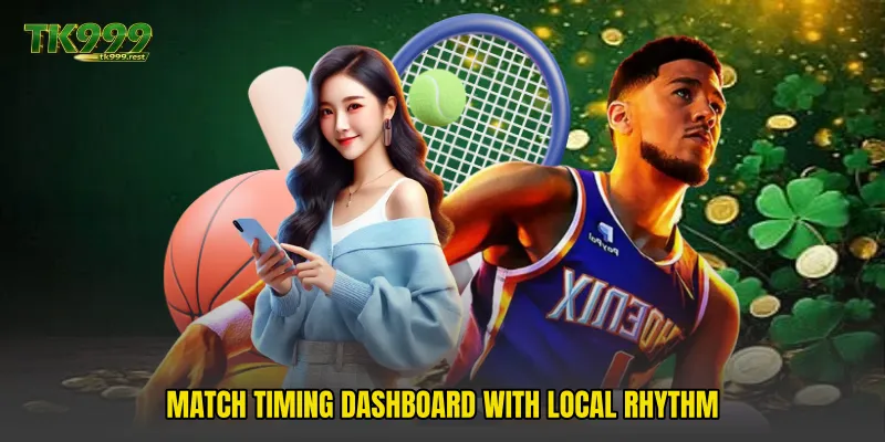 Match timing dashboard with local rhythm